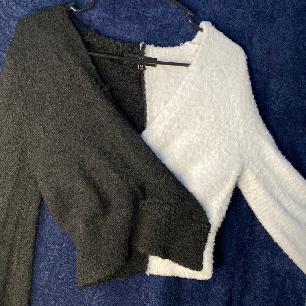 Black & White Long Sleeve Top